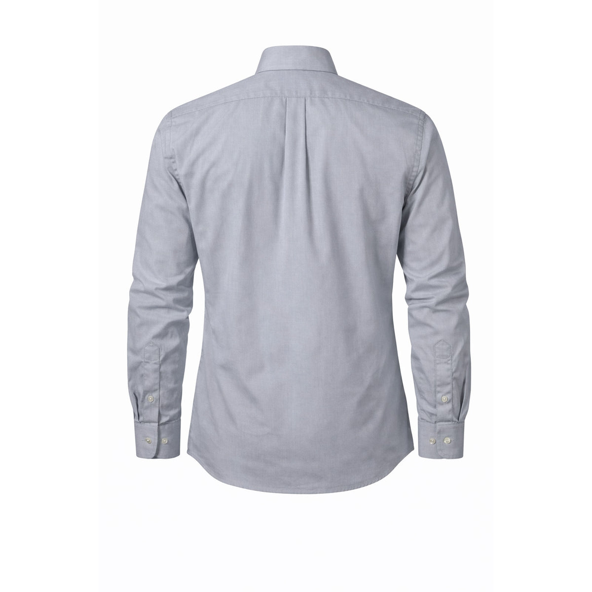 Chaps Mens Gray Herringbone Dress Shirt L 16-16.5 32/33 Wrinkle Free Regular Fit