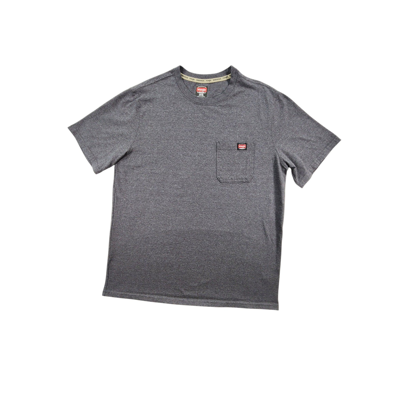 Wrangler Workwear Men's T Shirt XL Gray Short Sleeve Crew Neck Work Tee