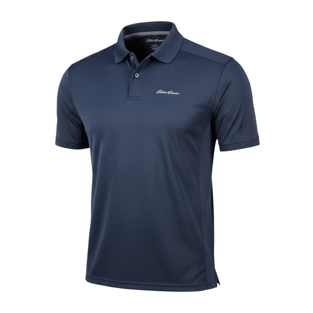 Eddie Bauer FreeDry Men's Blue Performance Polo Shirt Size L