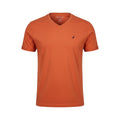 Nautica Men's T-Shirt XL Orange V-Neck Short Sleeve Logo Casual Tee