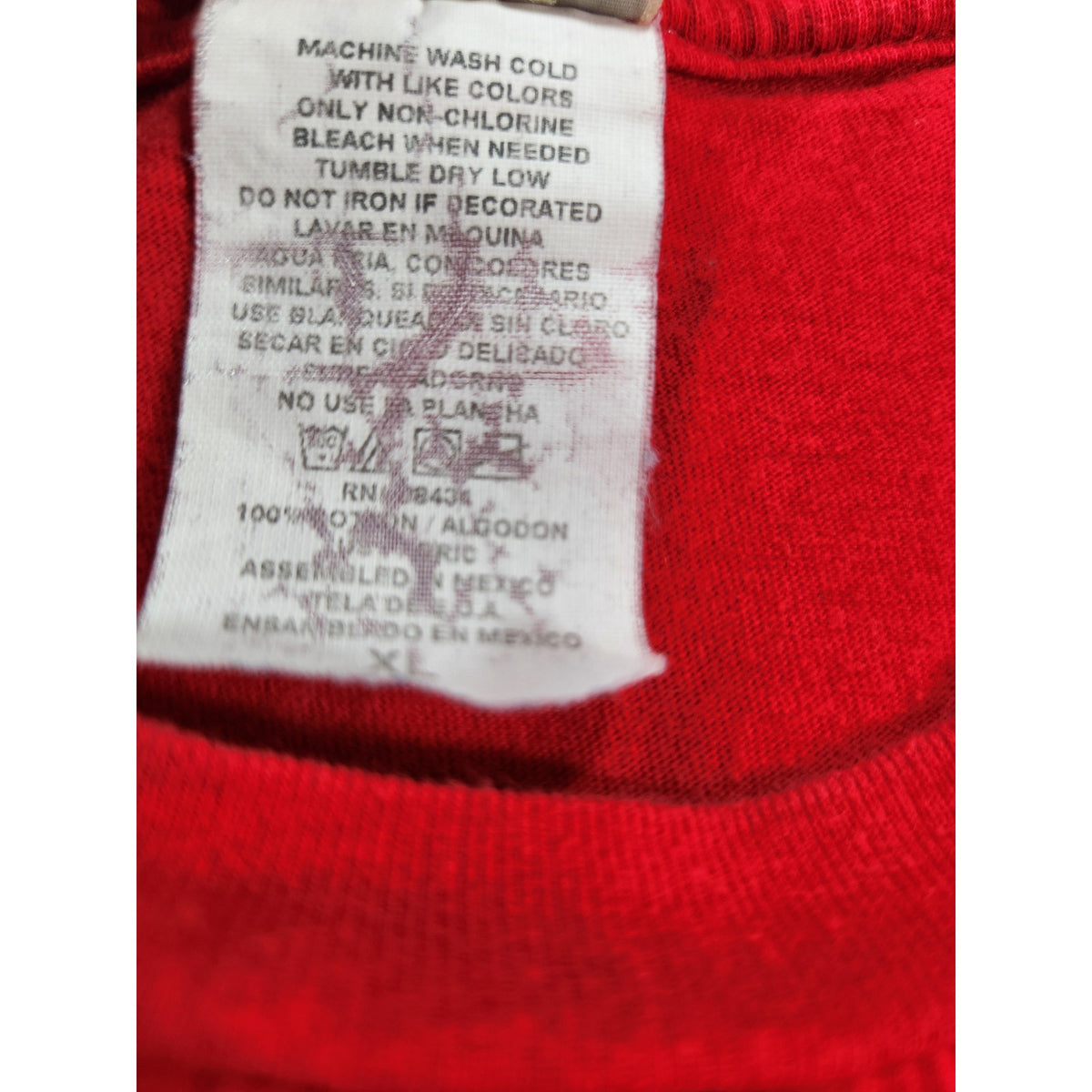 DC Comics The Flash Men's Red Graphic T-Shirt XL Superhero Tee