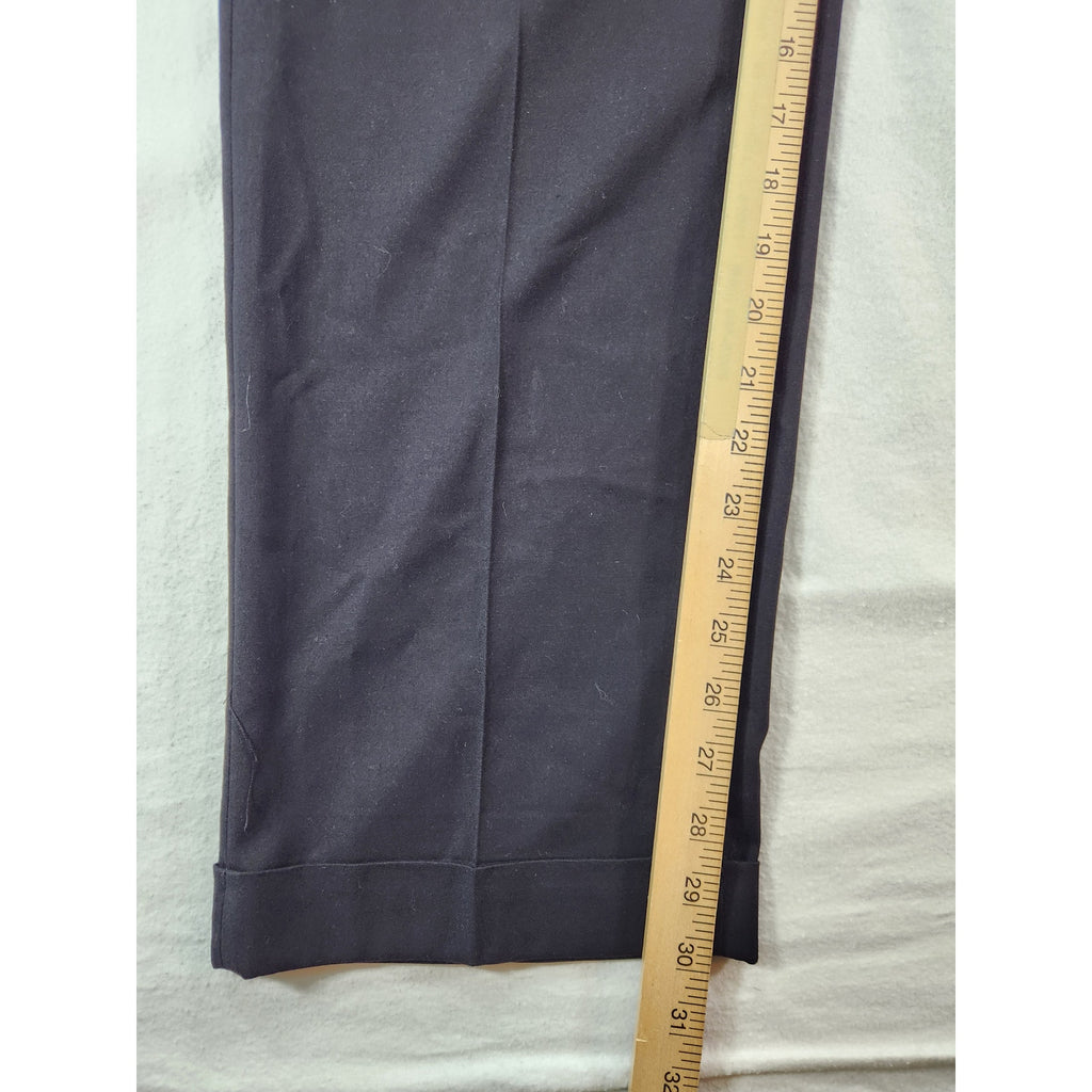 Saddlebred Motion Stretch Men's Pleated Dress Pants Black 34x30 NWT
