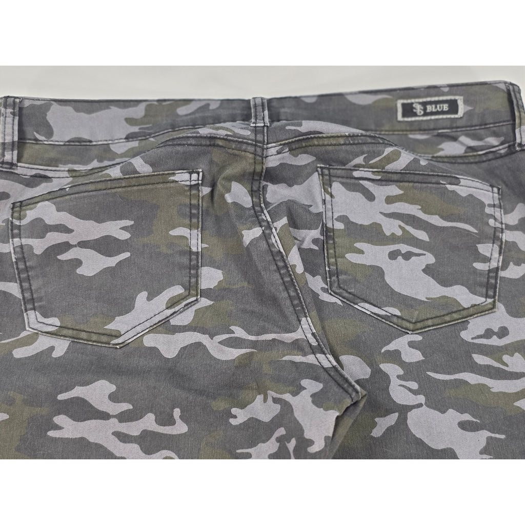 STS Blue Camo Pants Skinny Stretch Womens 13 NWT