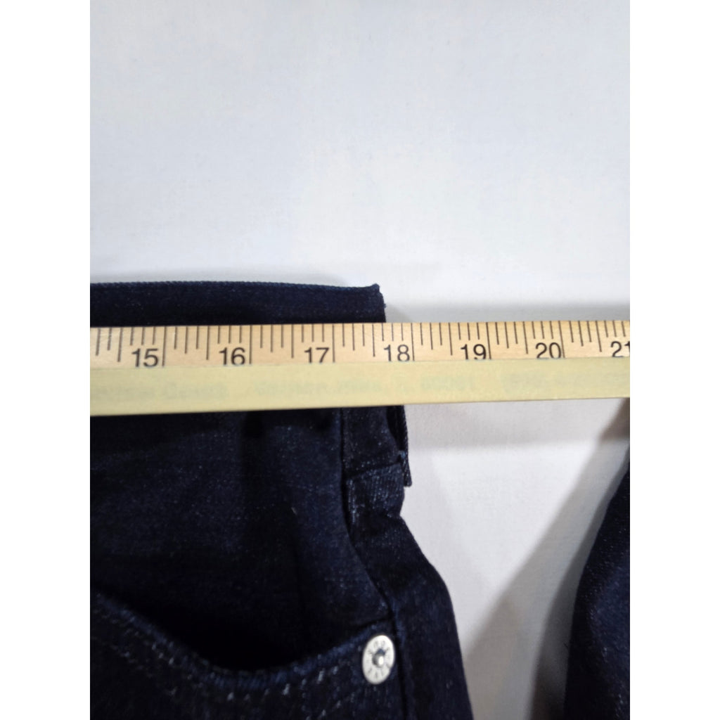 Five Four Straight Jeans Button Fly Navy Denim Womens 33 NWT