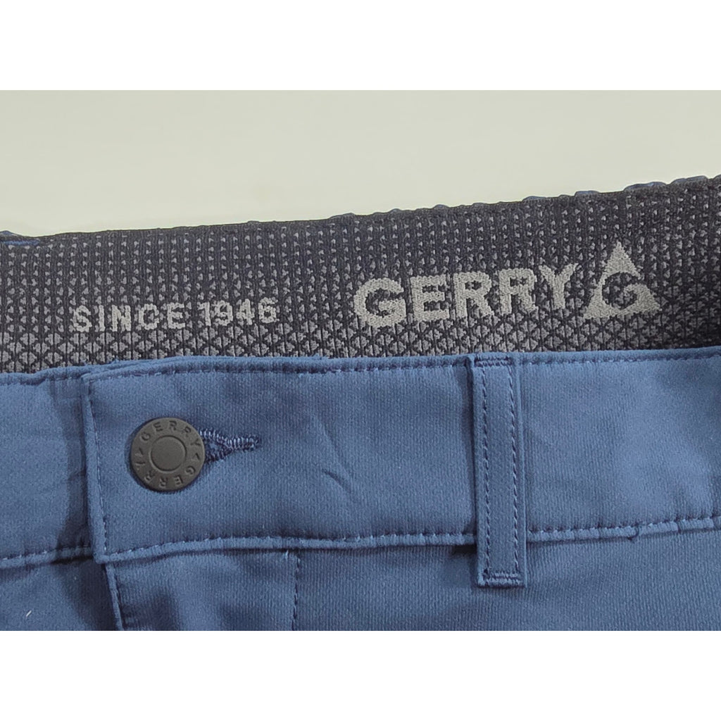Gerry Tech Shorts Mens 38 Blue Stretch Performance Zip Pocket NWT