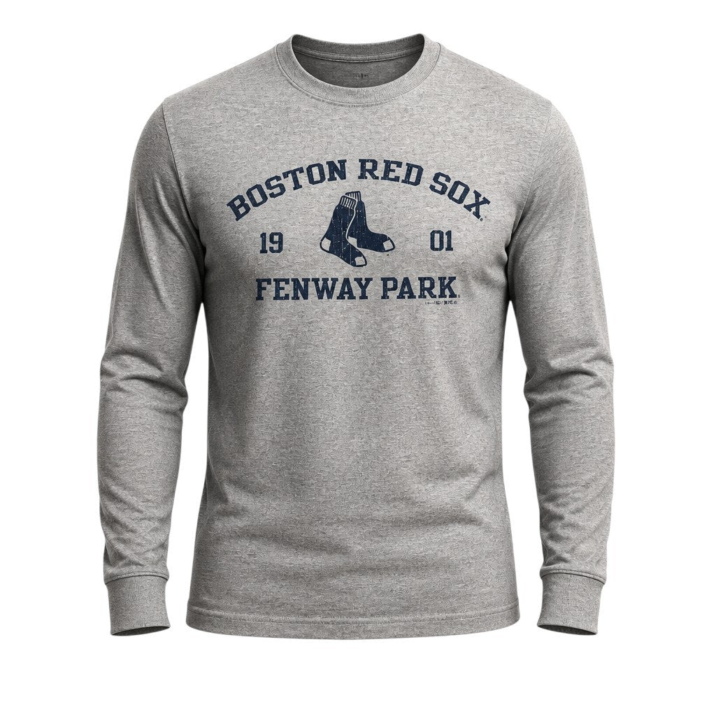 Gear for Sports Boston Red Sox Fenway Park Gray Long Sleeve T-Shirt Men's M