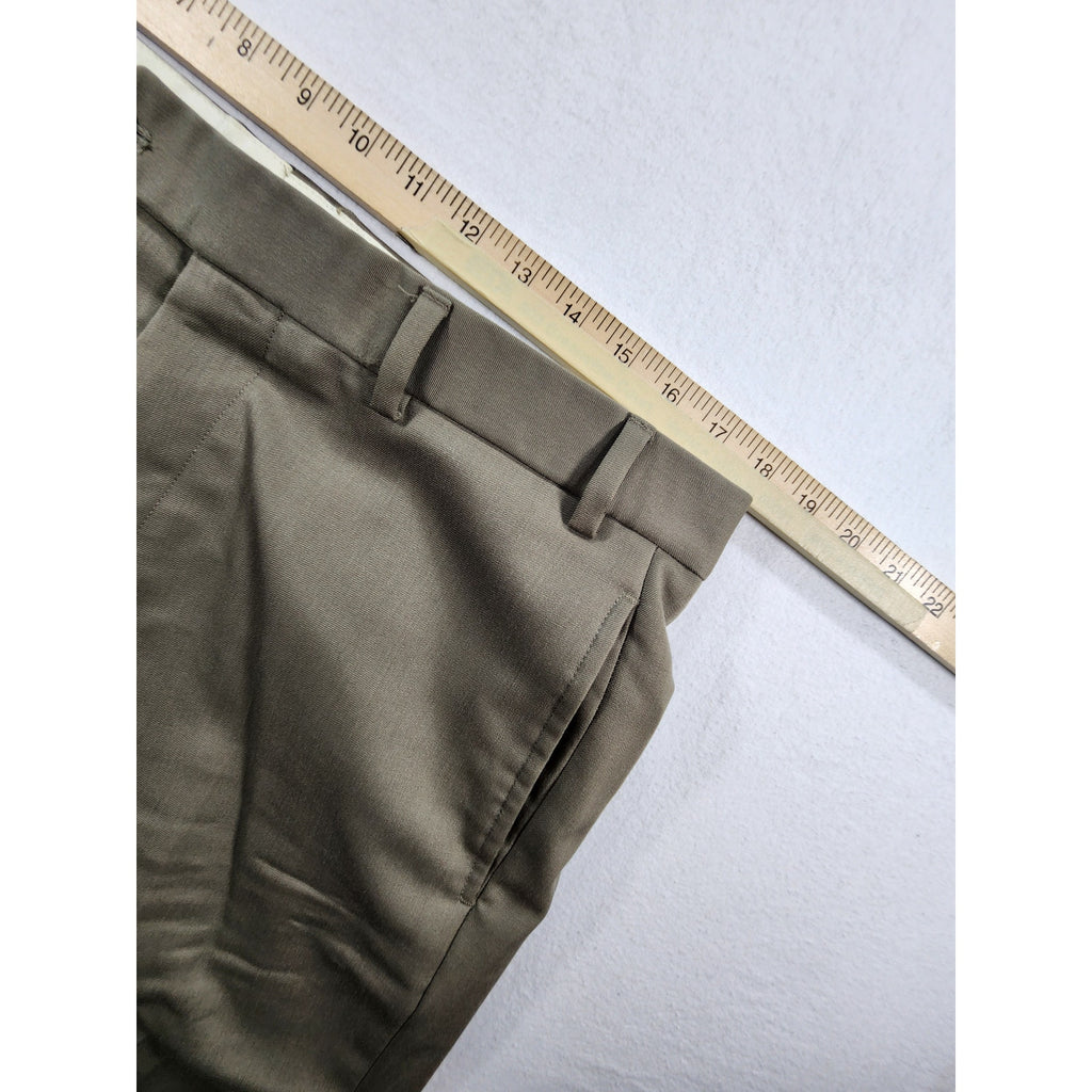 Brooks Brothers Madison Fit Men's Tan Dress Pants 34x32 Flat Front