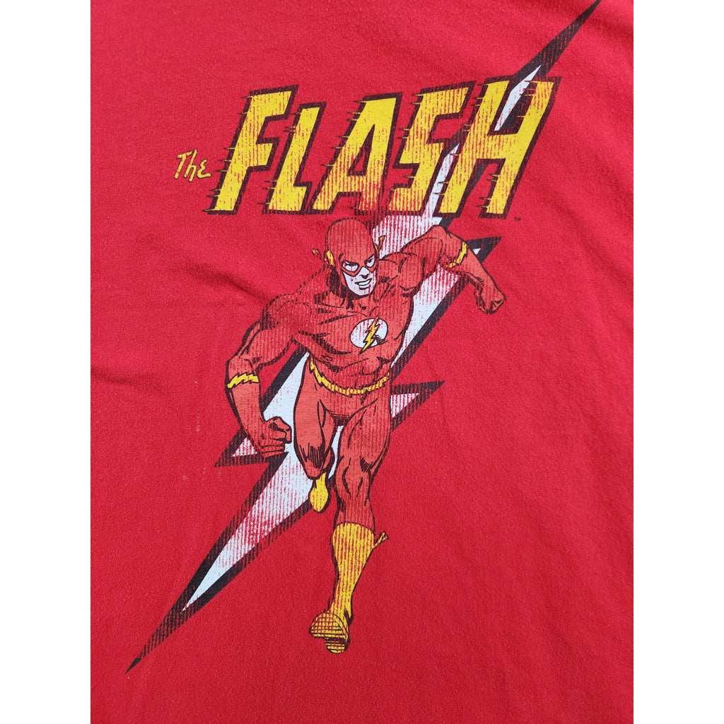 DC Comics The Flash Men's Red Graphic T-Shirt XL Superhero Tee
