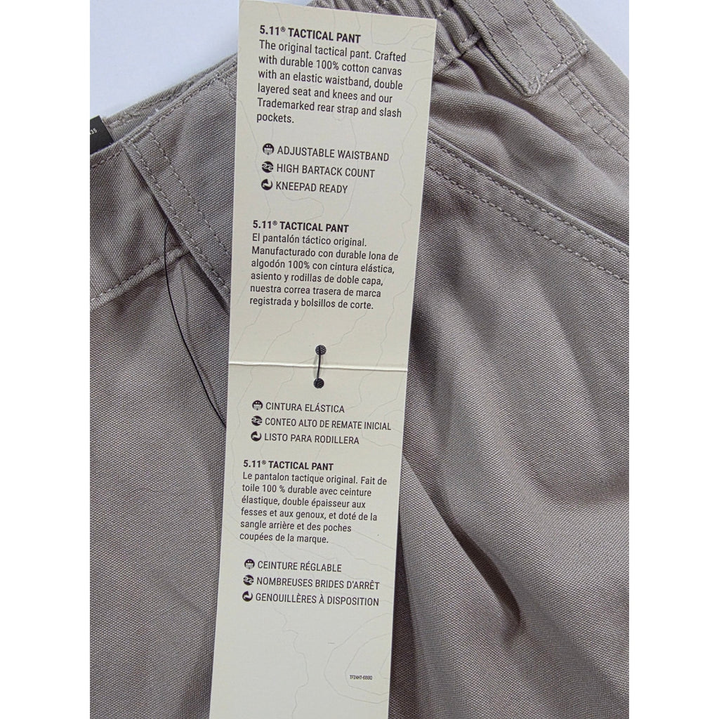 5.11 Tactical Mens Khaki Cargo Pants 44x36 NWT Tactical Workwear