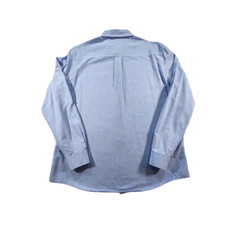 Chaps Men's Button Down Dress Shirt Blue XL Long Sleeve