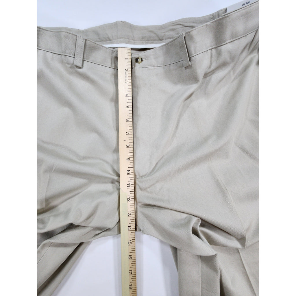 Cross & Winsor Khaki Chino Pants Mens 50x29 Stretch Comfort Waistband NWT