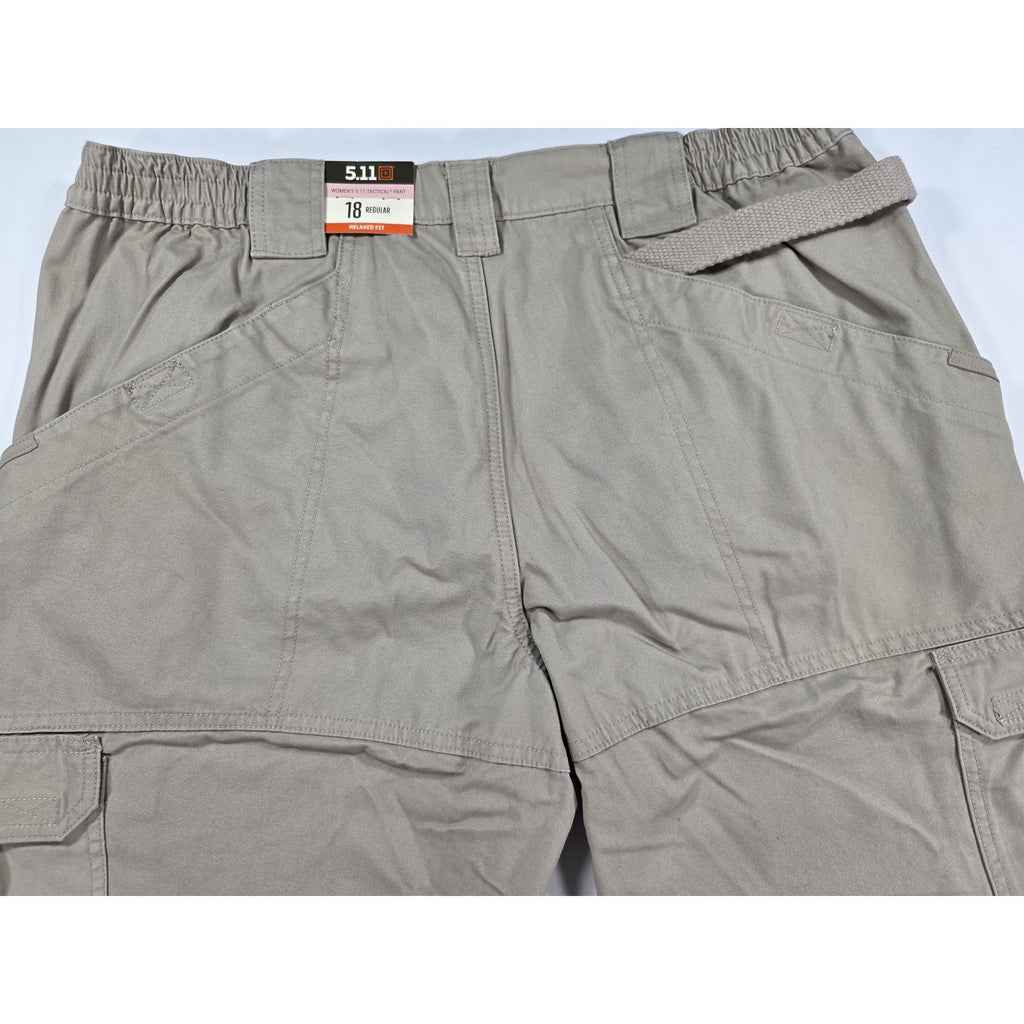 5.11 Tactical Womens 18R Original 64358 Khaki Cotton Canvas Cargo Pants NWT