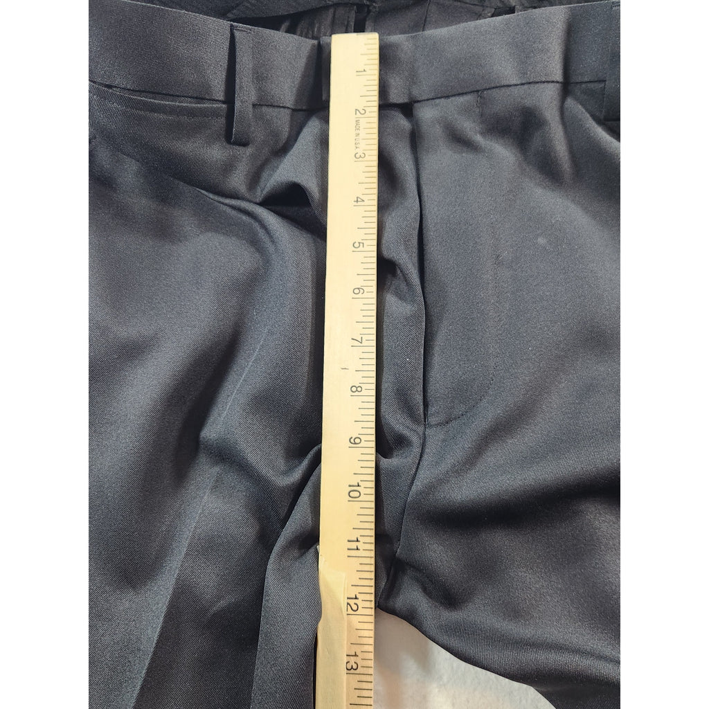 Saddlebred Men's Black Dress Pants 36x29 Classic Fit Slacks
