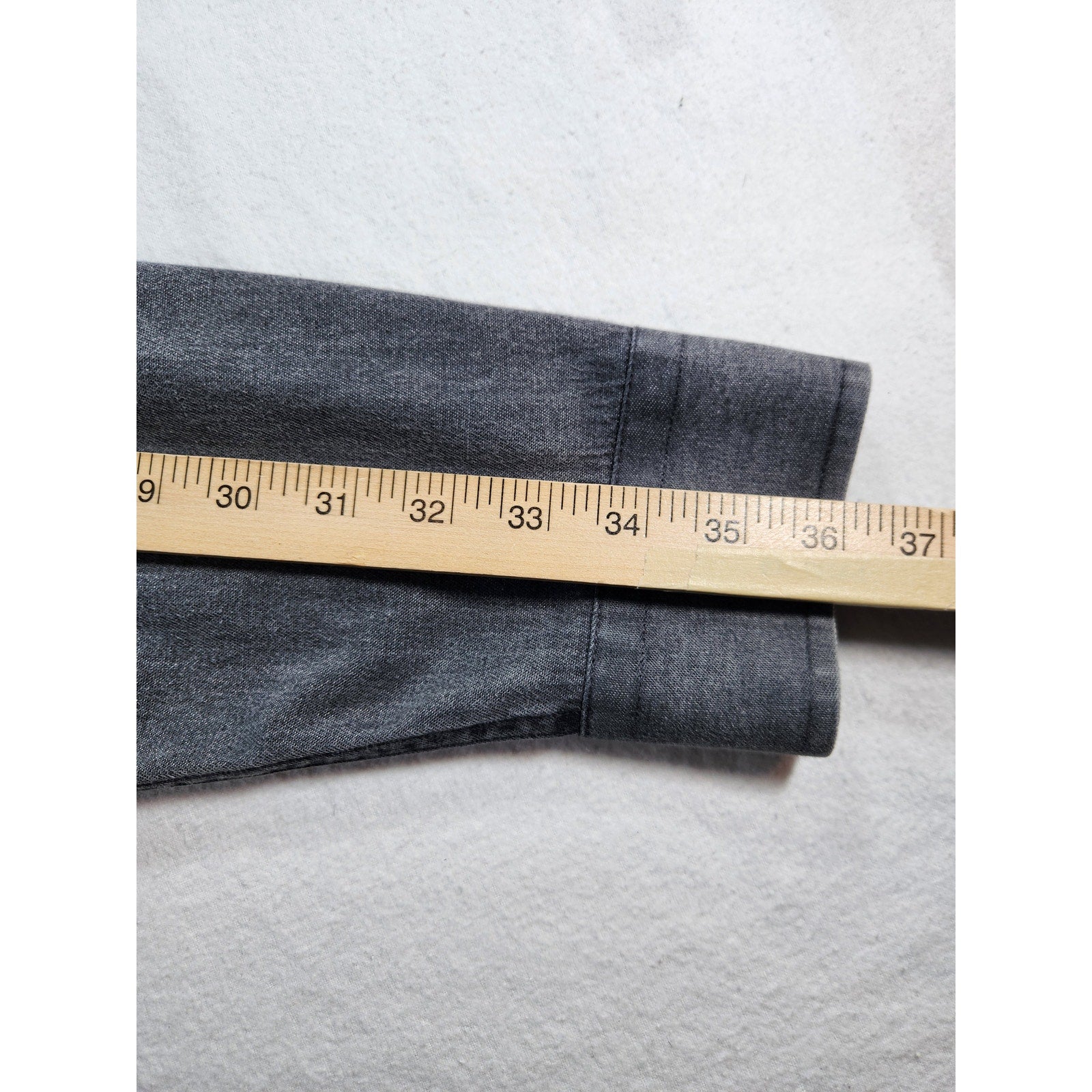 Croft & Barrow Men's Button Down Shirt Gray L Long Sleeve Casual