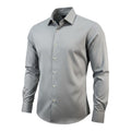 Basic Editions Men's Gray Long Sleeve Dress Shirt Classic Fit 17-17.5 34/35 NWT