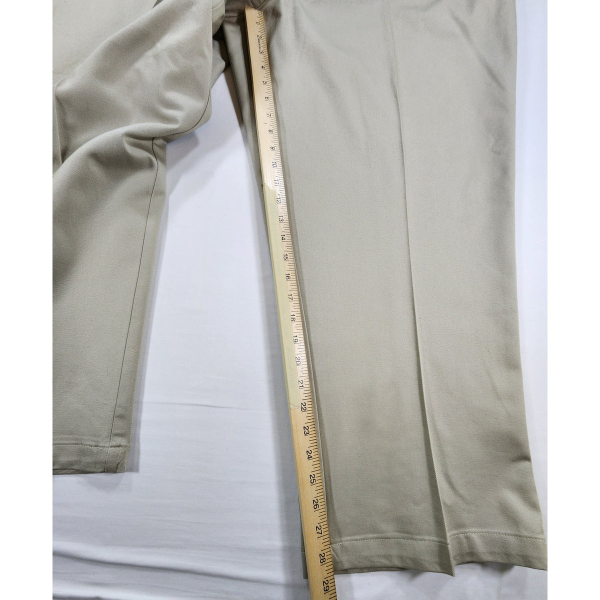 Cross & Winsor Khaki Chino Pants Mens 50x29 Stretch Comfort Waistband NWT