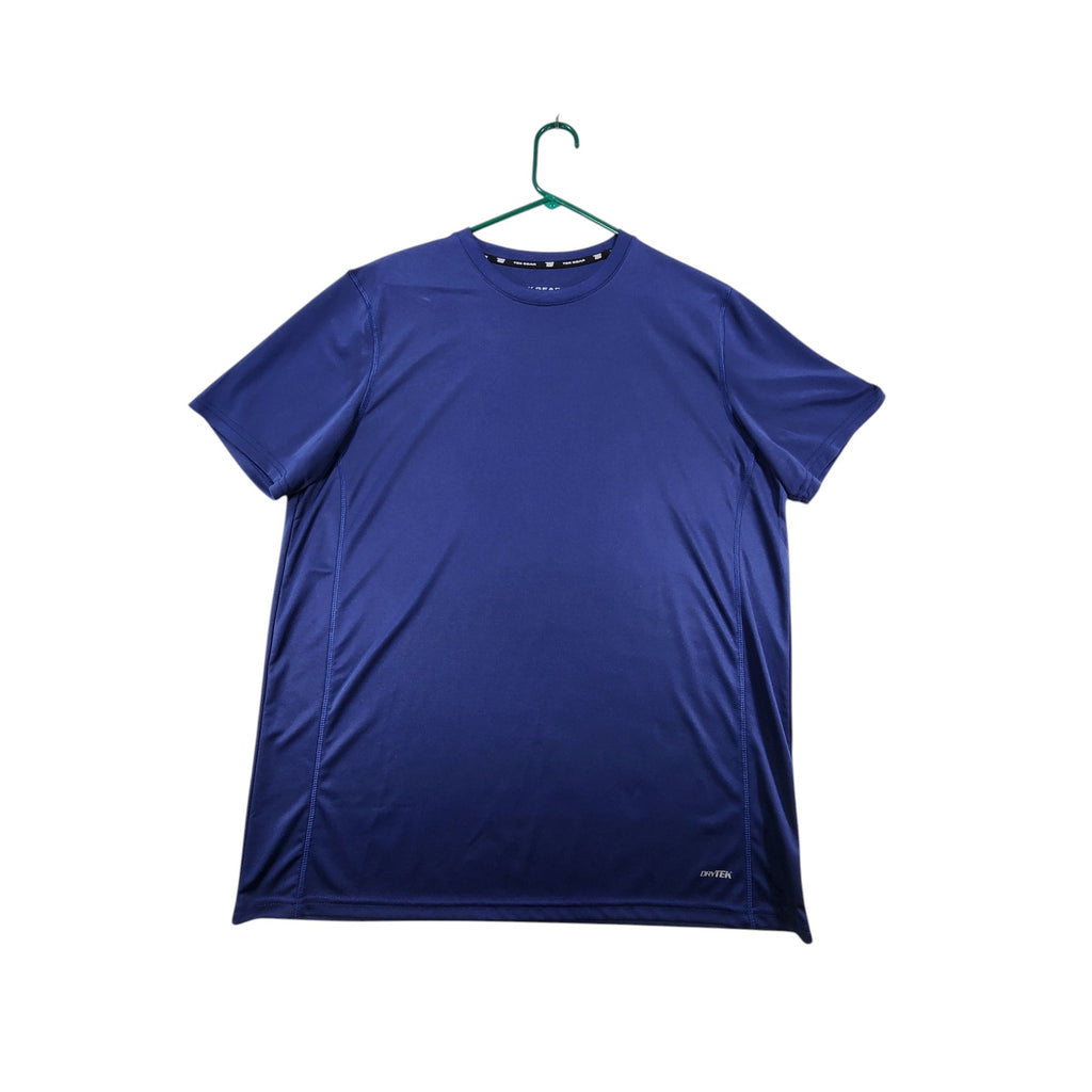 Tek Gear DryTEK Men's Athletic Shirt XL Blue Short Sleeve Performance T Shirt