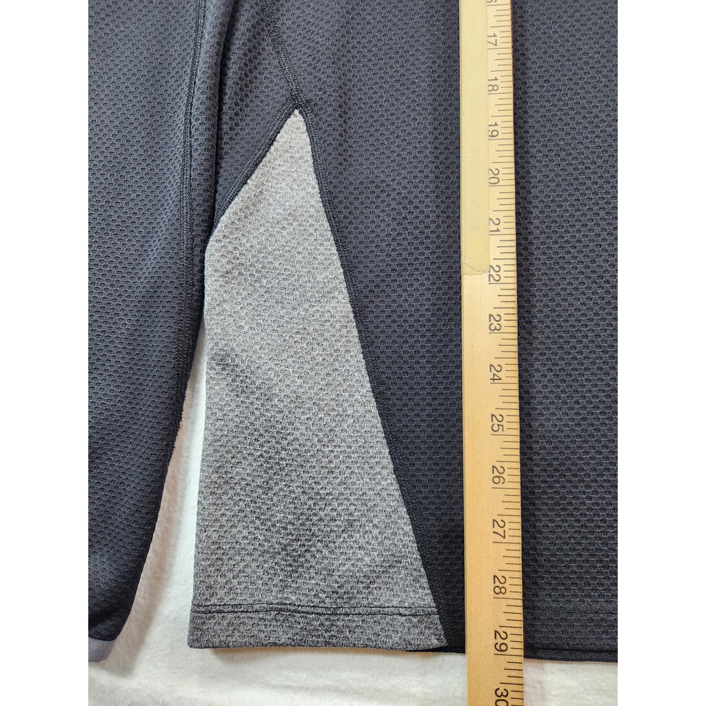 Tek Gear DryTek Men's Black Gray Quarter Zip Performance Pullover XL