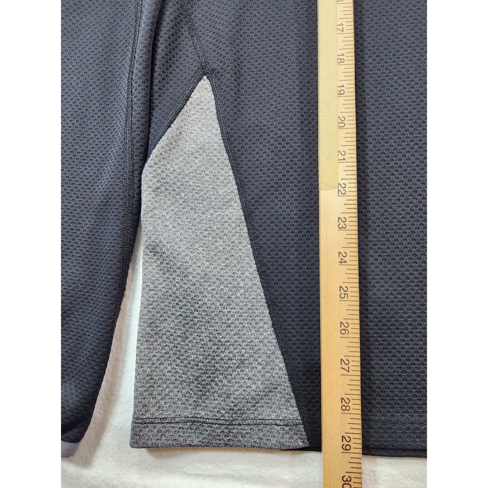 Tek Gear DryTek Men's Black Gray Quarter Zip Performance Pullover XL