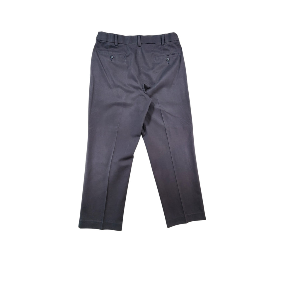 Savane Men's Comfort Waist Black Khaki Pants 36x29