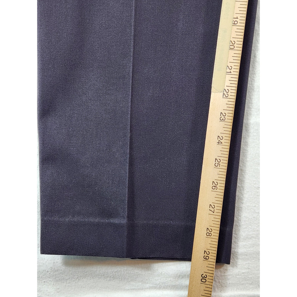 Savane Men's Comfort Waist Black Khaki Pants 36x29