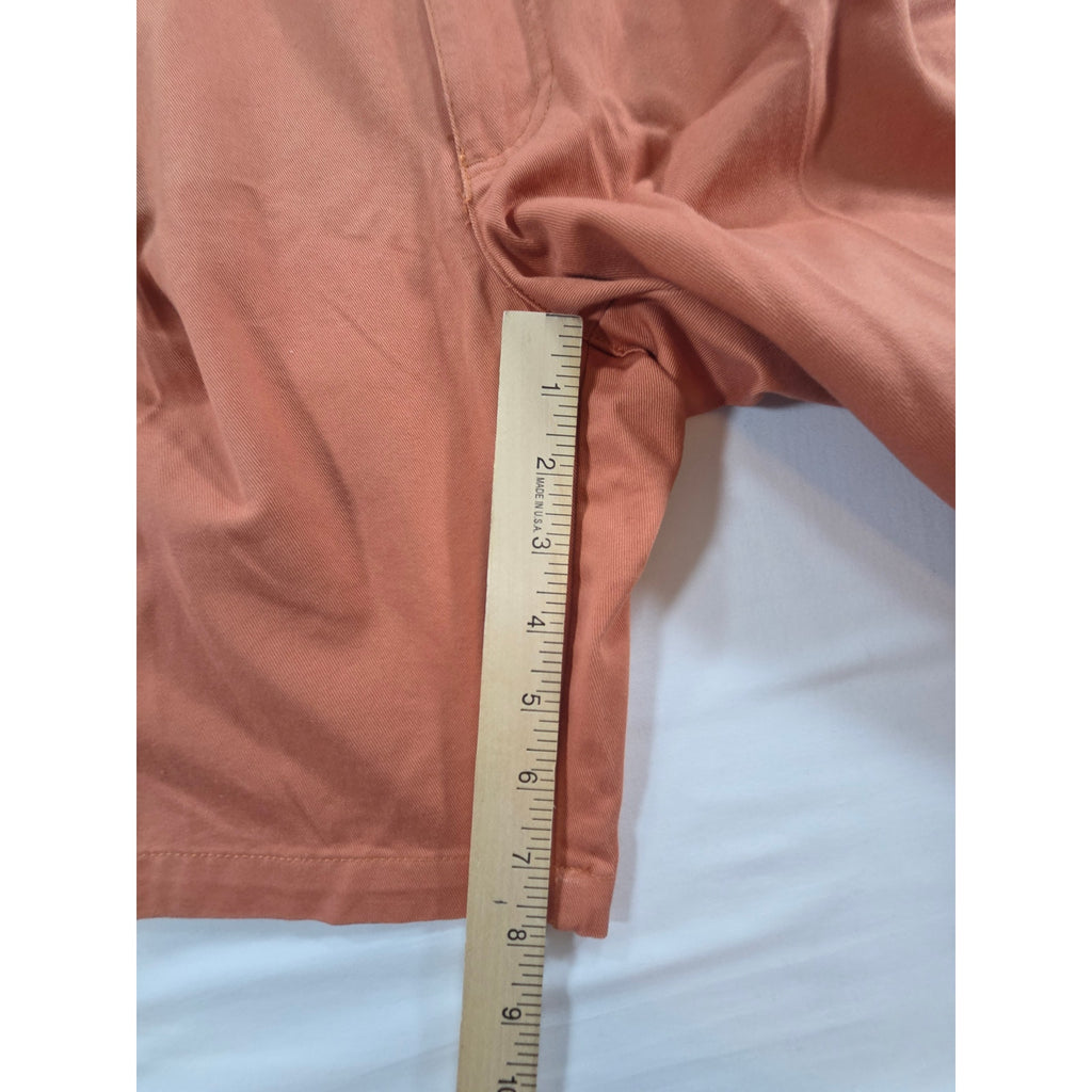 Jos A Bank Shorts Orange Pleated Classic Casual Mens 33 NWT