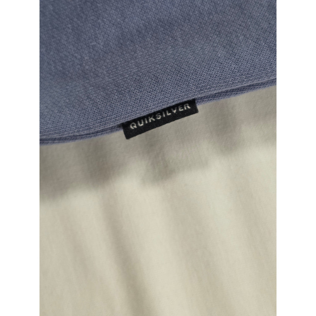 Quiksilver Mens Large Blue Pullover Hoodie Surf Logo Graphic Sweatshirt NWT