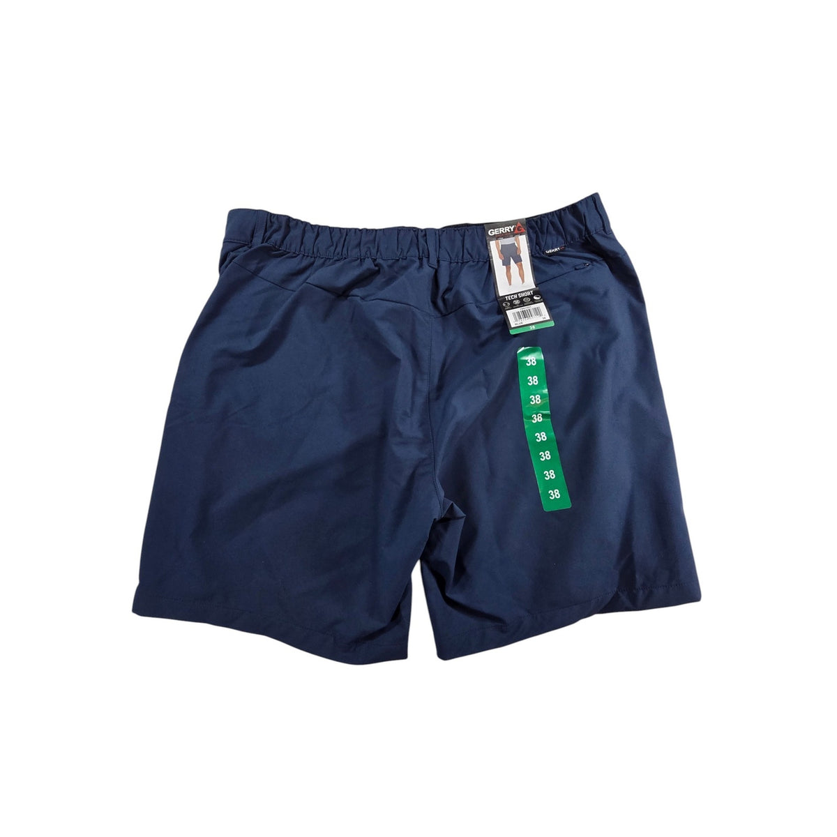 Gerry Tech Shorts Mens 38 Blue Stretch Performance Zip Pocket NWT