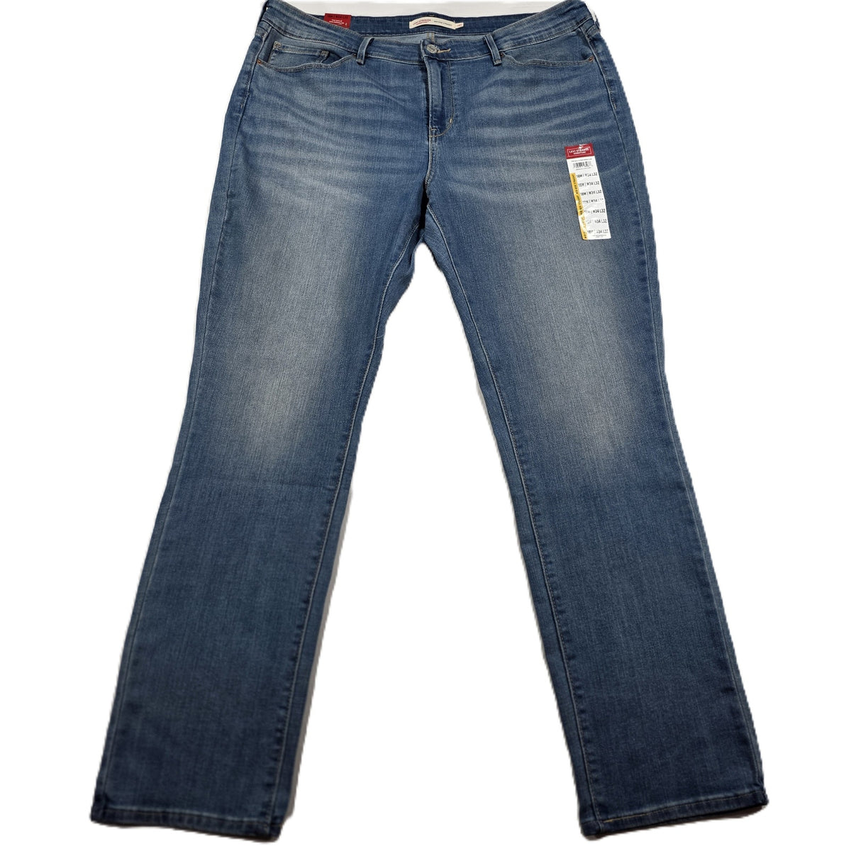 Levi Strauss Signature Women’s Mid Rise Straight Jeans NWT Size 18M 34x32