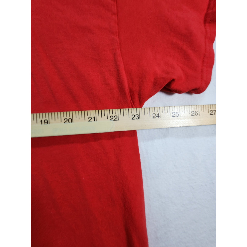 XFL DC Defenders Men's Red Graphic T-Shirt XL Football Fan Tee