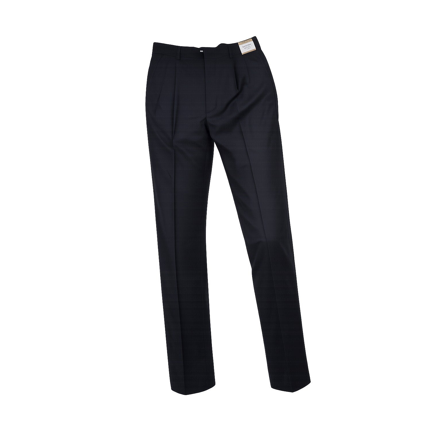 Vittorio St. Angelo Men's Pleated Black Dress Pants 50W NWT Unhemmed