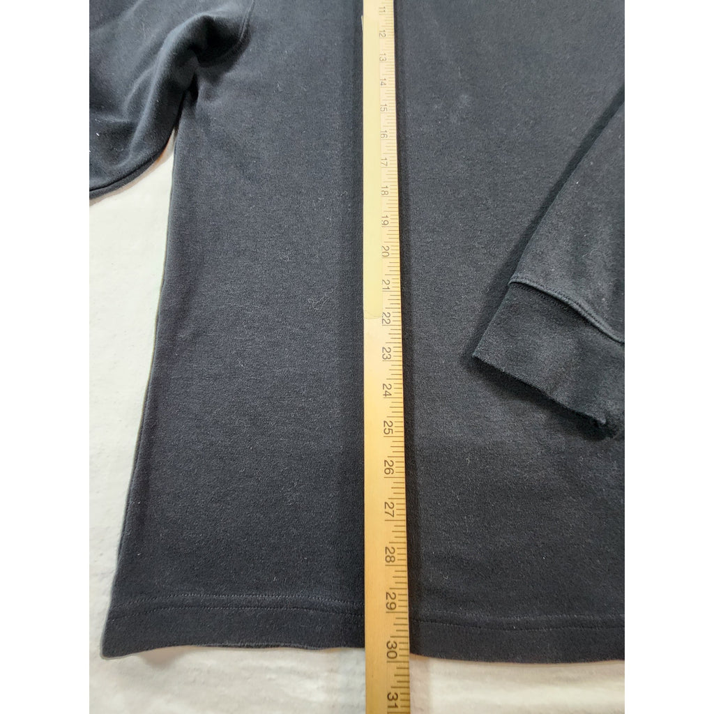 Saddlebred Men's Black Mock Neck Long Sleeve Pullover Shirt Size XL