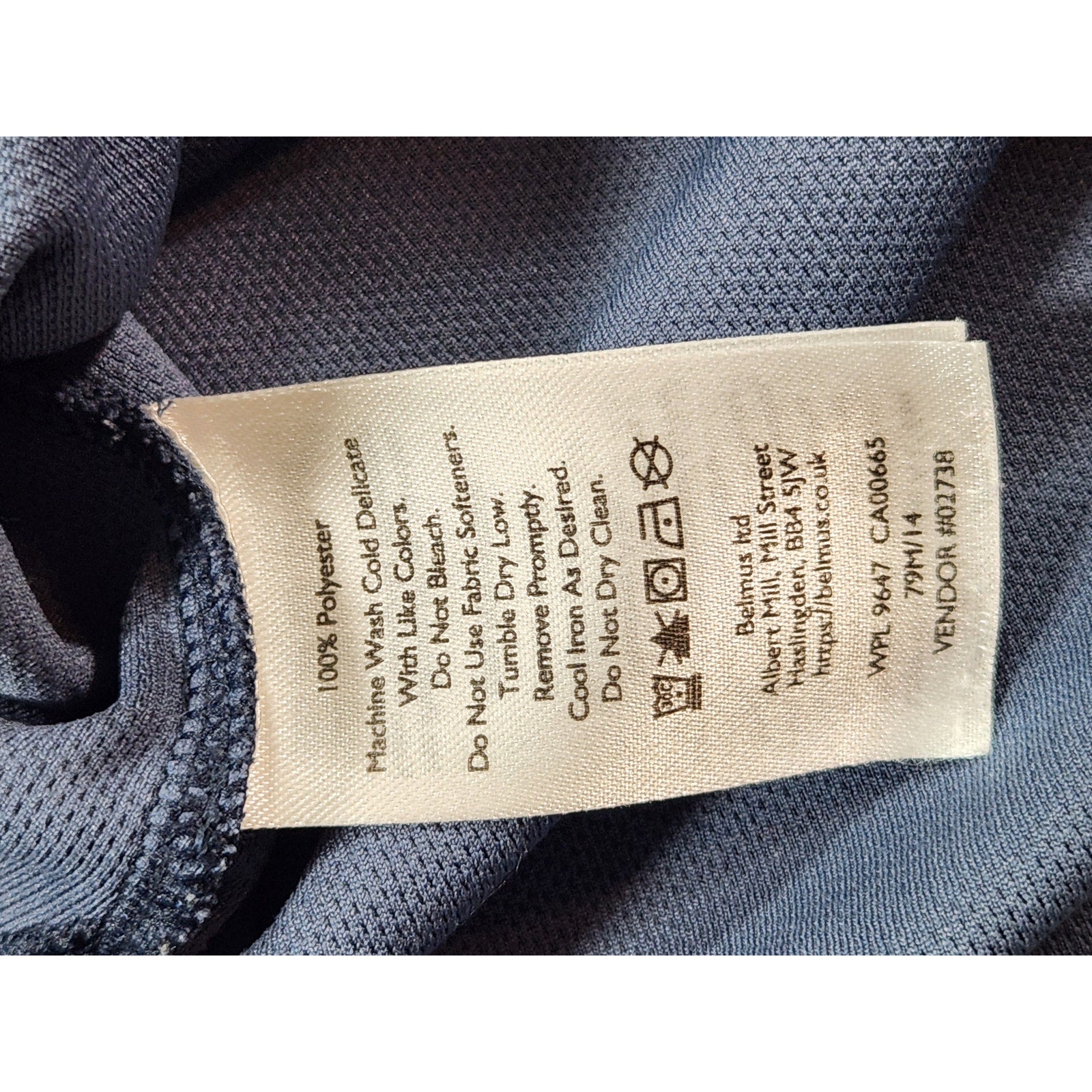 Eddie Bauer FreeDry Men's Blue Performance Polo Shirt Size L