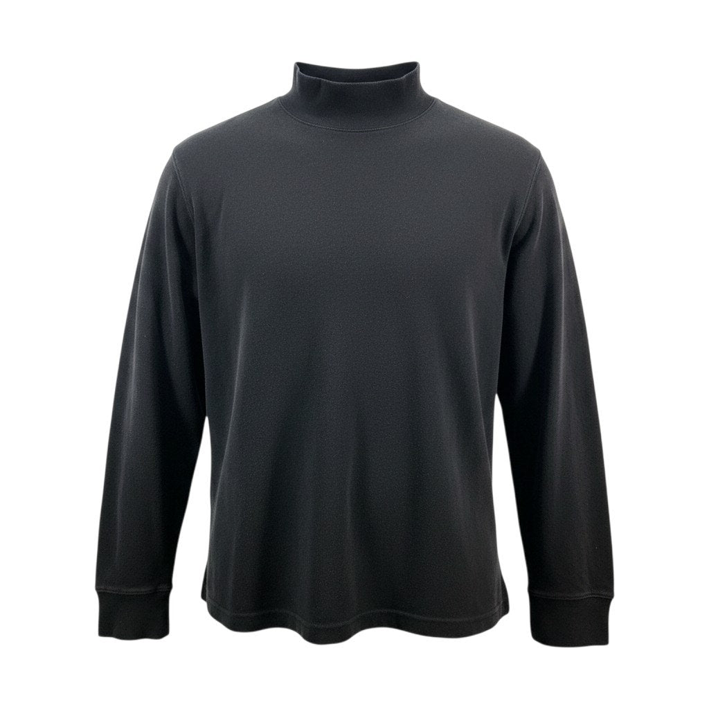 St. John's Bay Legacy Mock Neck Pullover Black Men's XL Long Sleeve
