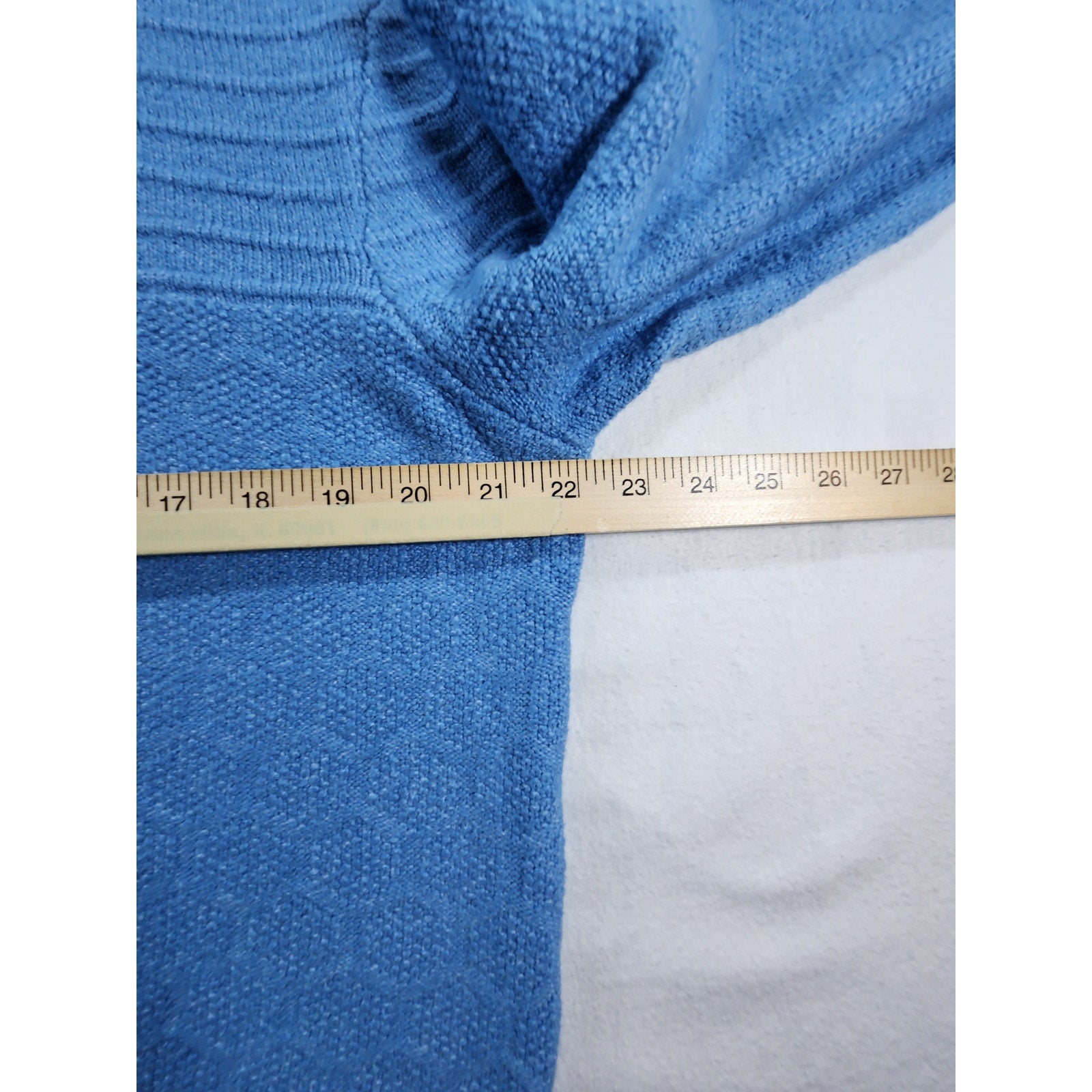 Southern Proper Men's 1/4 Zip Sweater Blue L Pullover