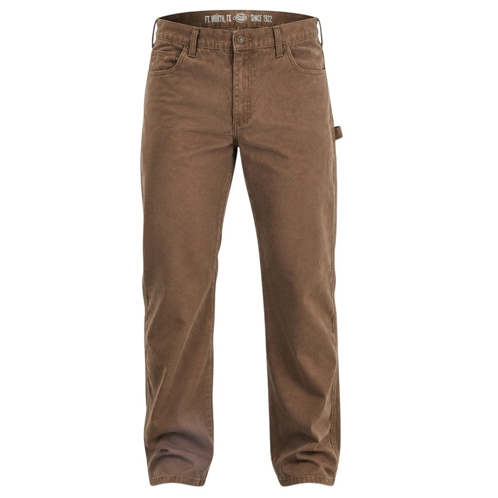 Dickies Men's Brown Relaxed Fit Carpenter Pants 34x30