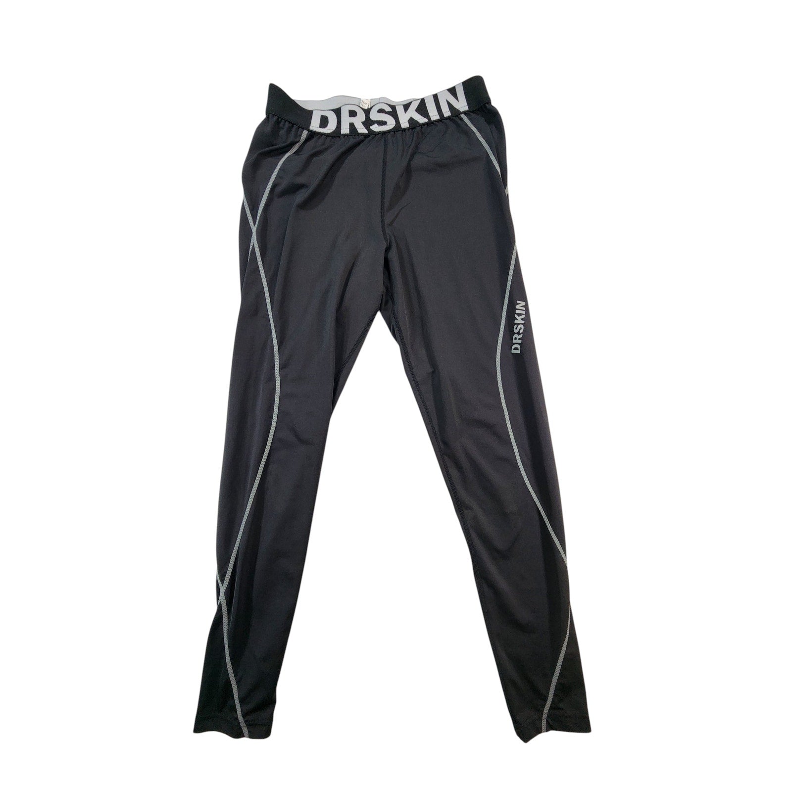 Drskin Men's Black Compression Leggings Athletic Tights Size XL