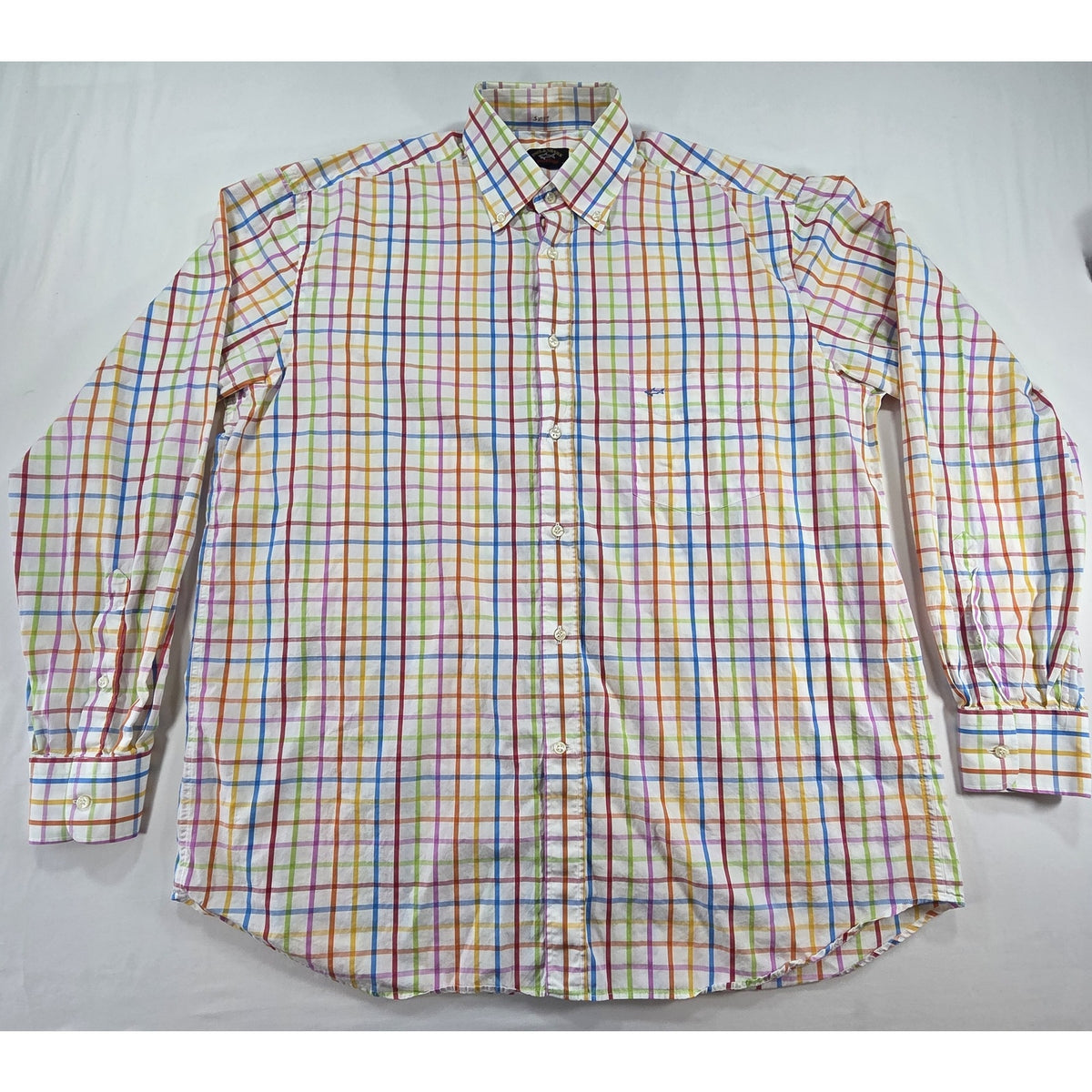 Paul & Shark Yachting Plaid Button Down Shirt – Size L