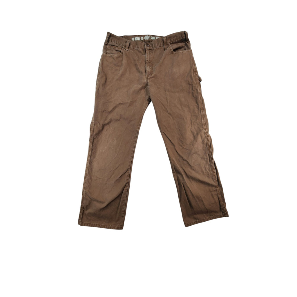 Dickies Men's Brown Relaxed Fit Carpenter Pants 34x30