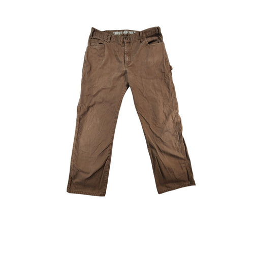 Dickies Men's Brown Relaxed Fit Carpenter Pants 34x30