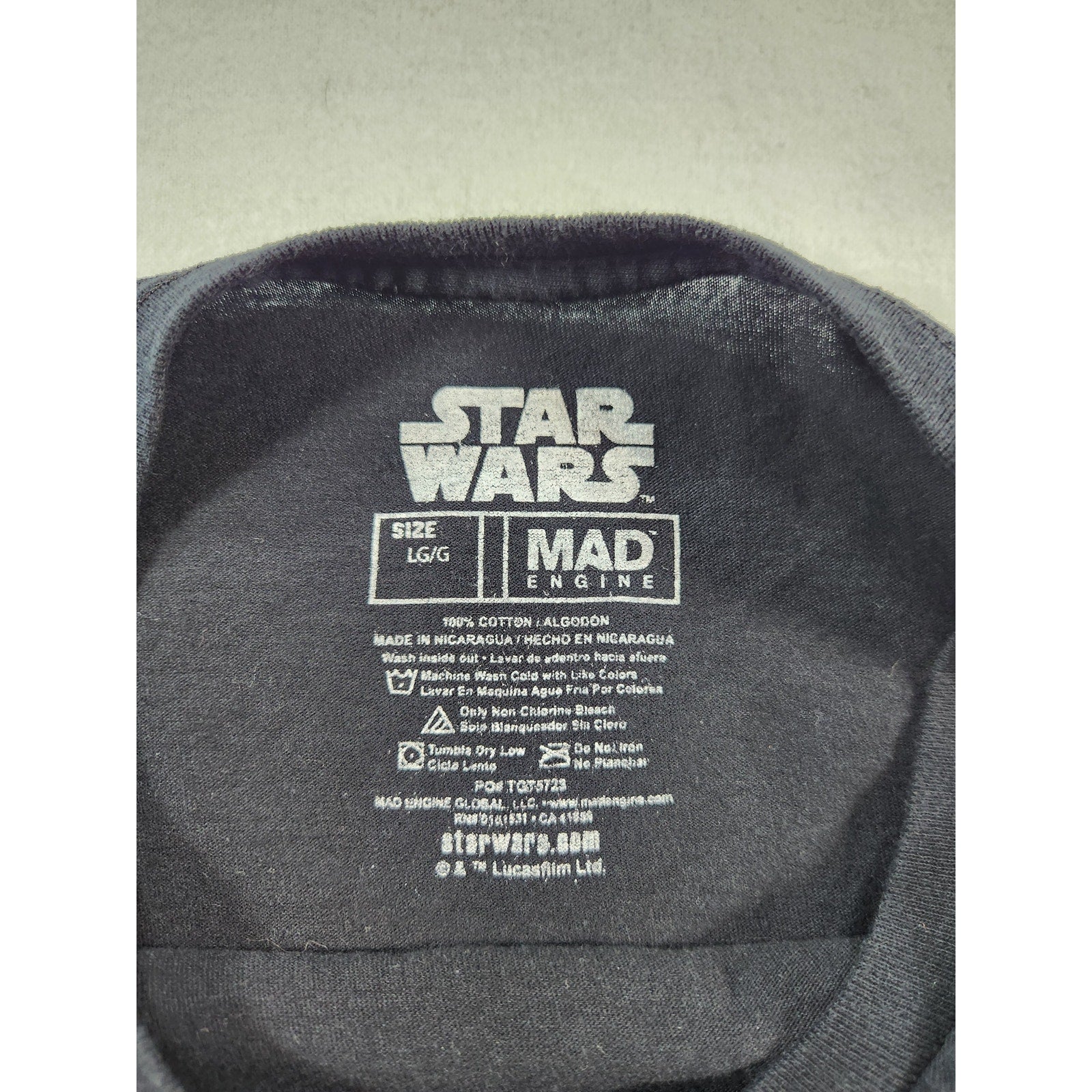 Star Wars Mad Engine Men's Come to the Dark Side Graphic T-Shirt Size L