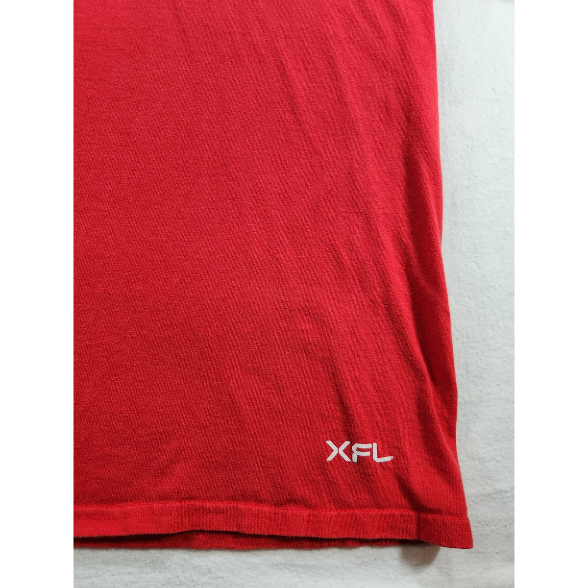 XFL DC Defenders Men's Red Graphic T-Shirt XL Football Fan Tee