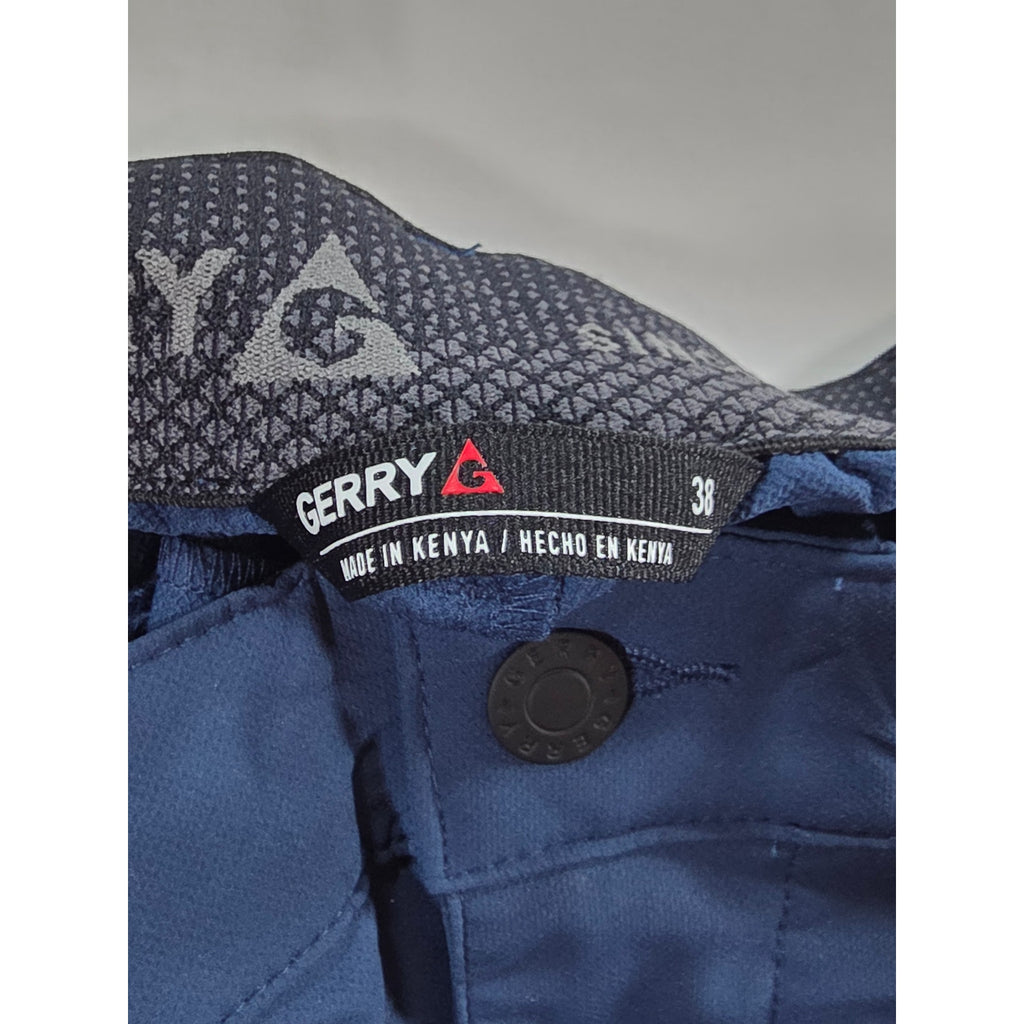 Gerry Tech Shorts Mens 38 Blue Stretch Performance Zip Pocket NWT