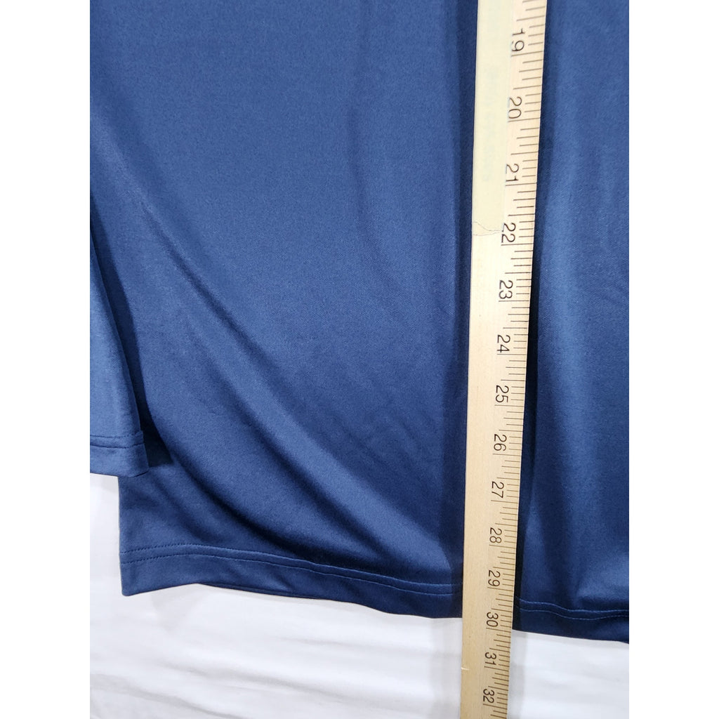 Adidas UPF 50 Quarter Zip Pullover Mens XL Blue Gray Golf Athletic Shirt NWT