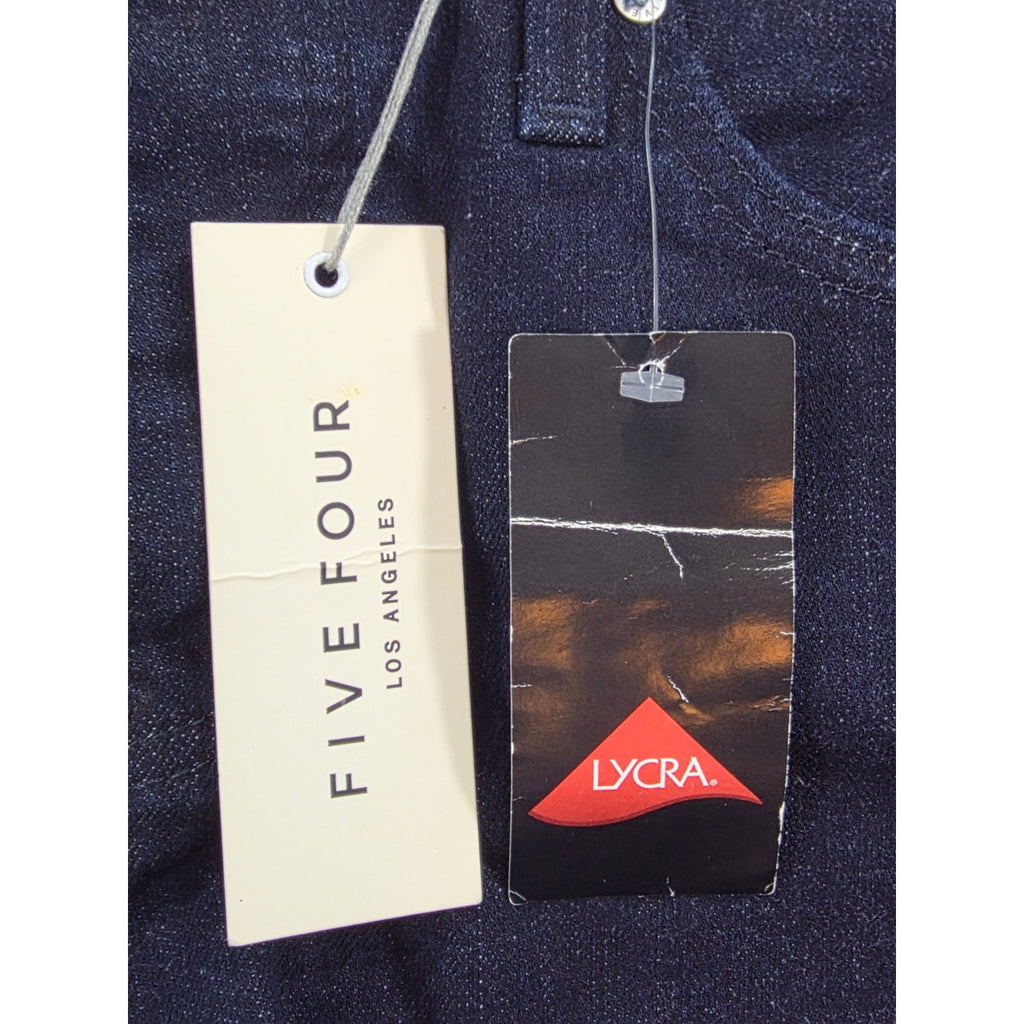 Five Four Straight Jeans Button Fly Navy Denim Womens 33 NWT