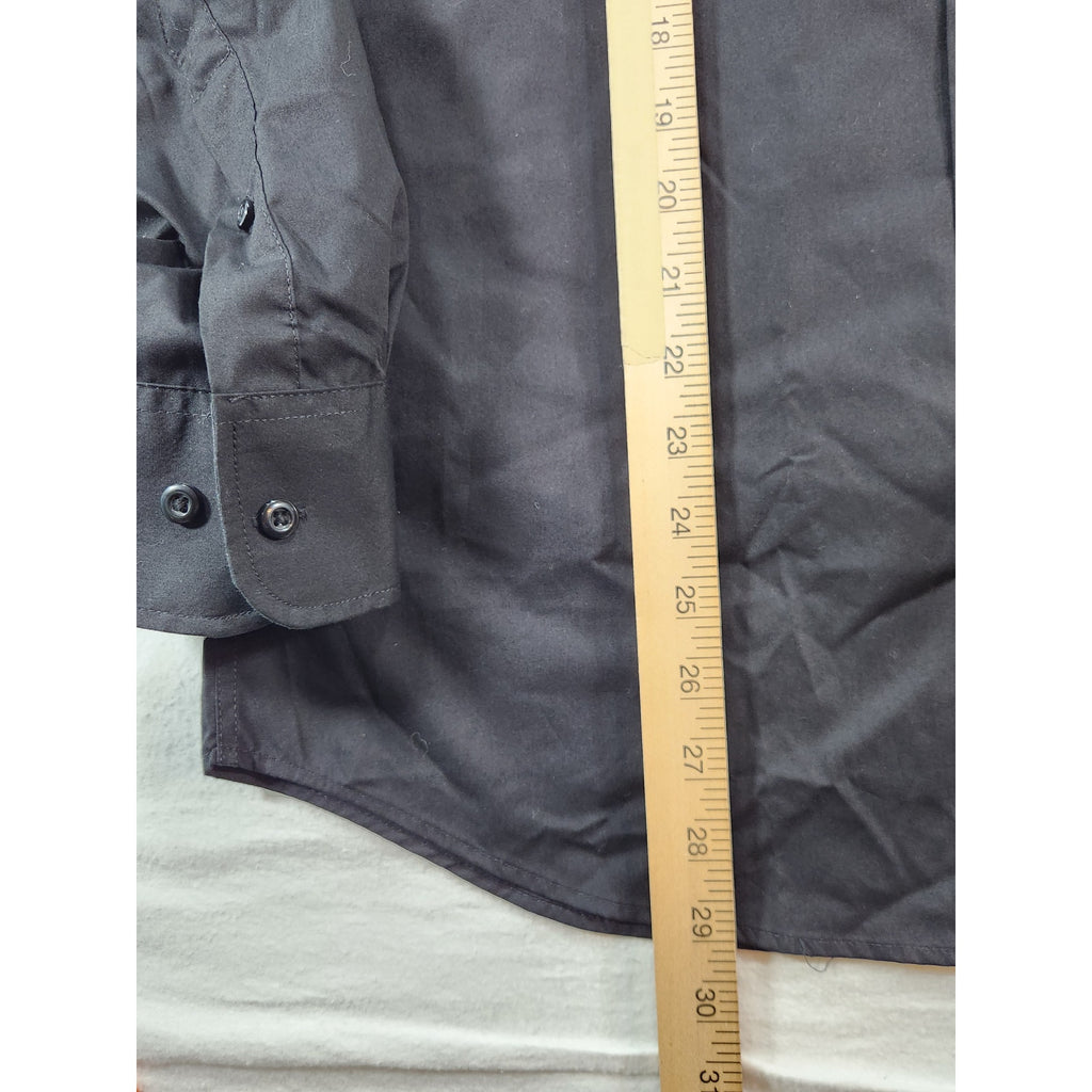 Beverly Hills Polo Club Men's Black Long Sleeve Button Up Dress Shirt M NWT