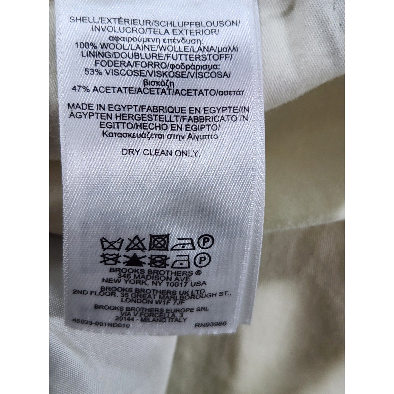 Brooks Brothers Madison Fit Men's Tan Dress Pants 34x32 Flat Front