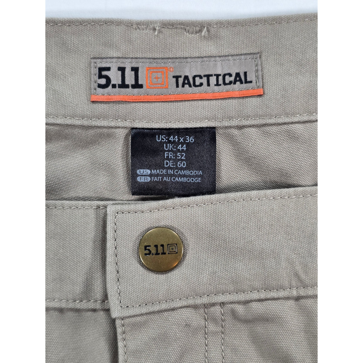 5.11 Tactical Mens Khaki Cargo Pants 44x36 NWT Tactical Workwear