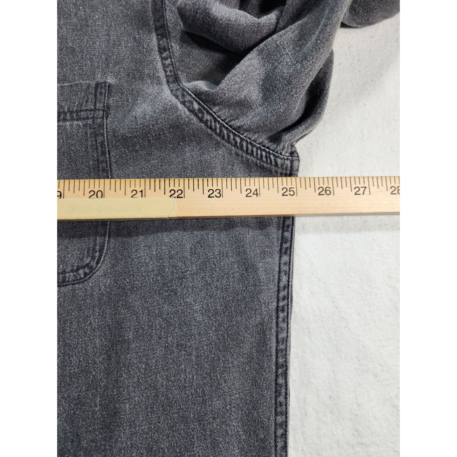 Croft & Barrow Men's Button Down Shirt Gray L Long Sleeve Casual