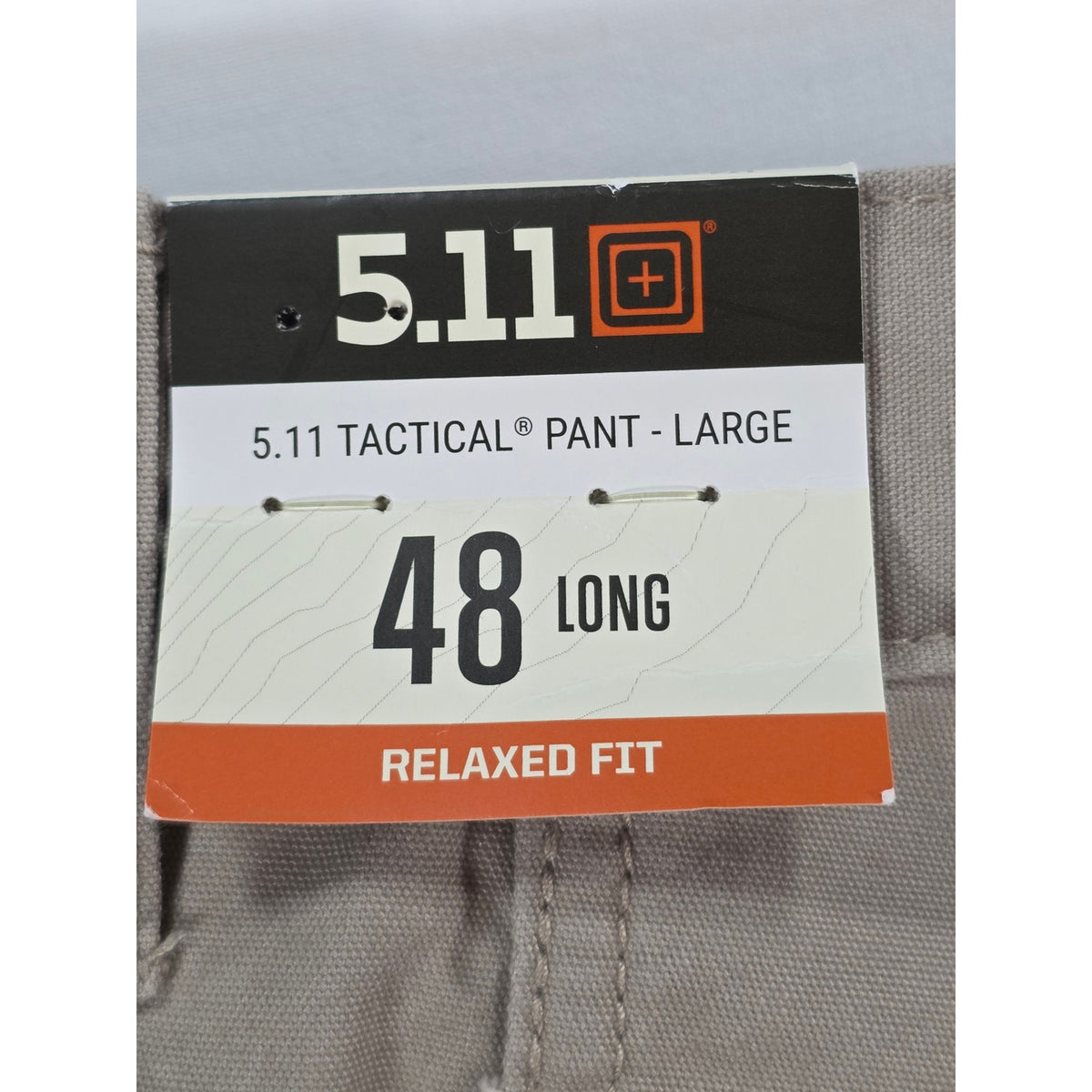 5.11 Tactical 74251 Original Mens 48L Khaki Cotton Cargo Work Pants NWT